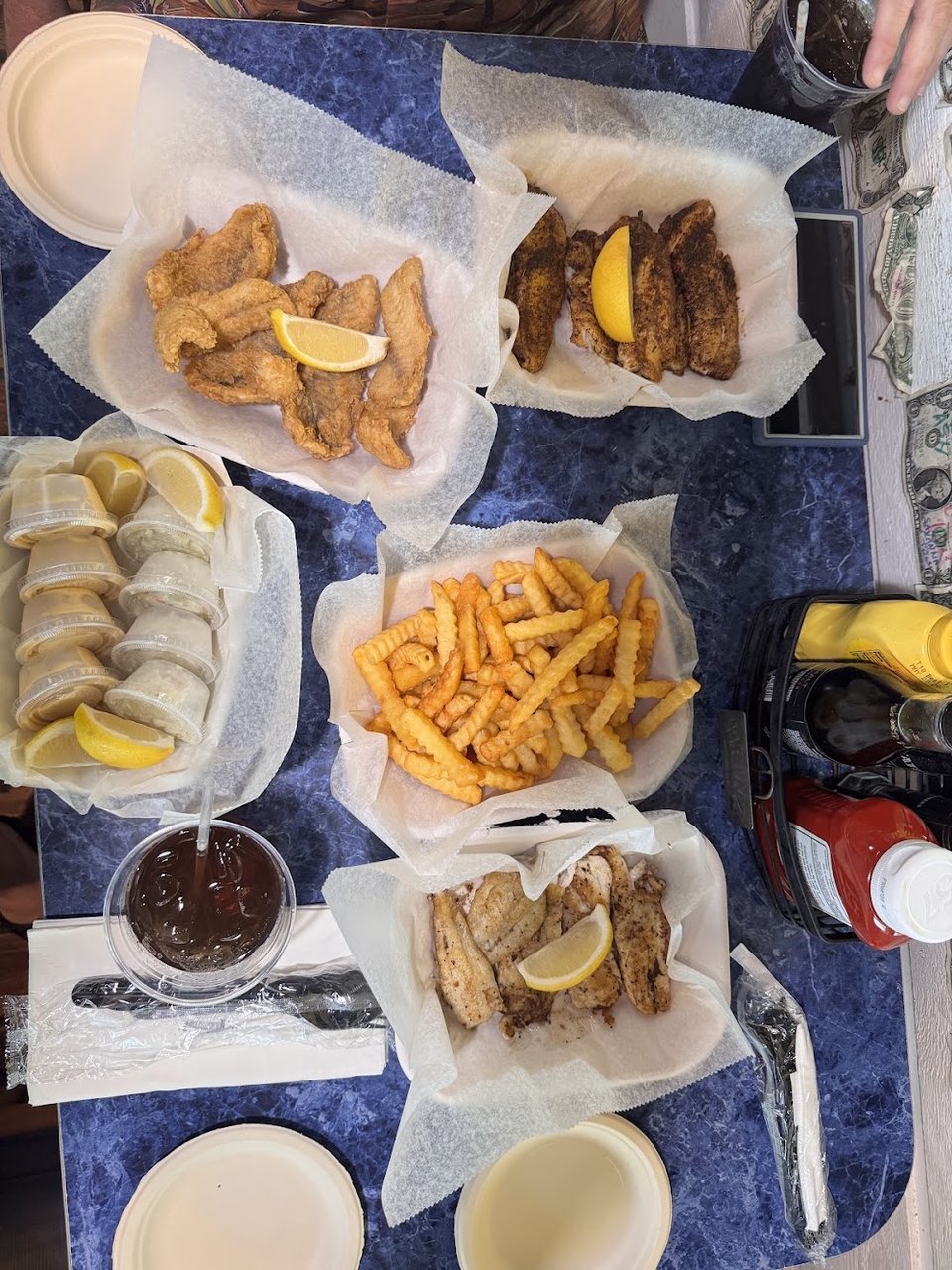 Fried Fish and Crinkle Fries